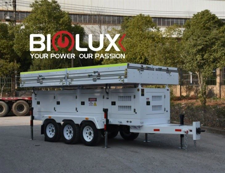 Trailer de gerador solar portátil