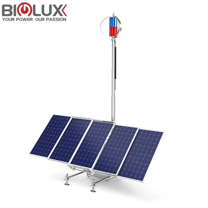 Portable Power Station Solar CCTV Trailer