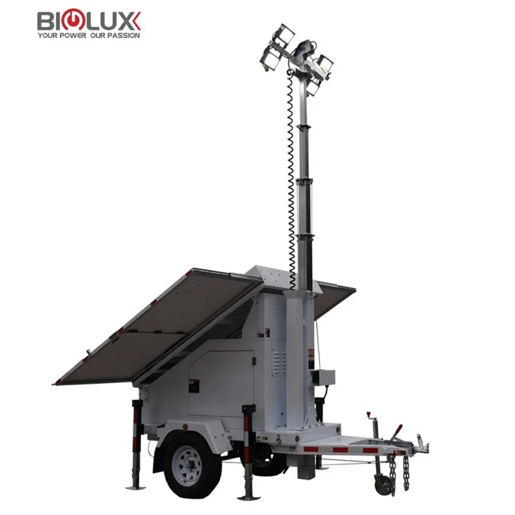 Trailer-mounted Solar-powered Lighthouse