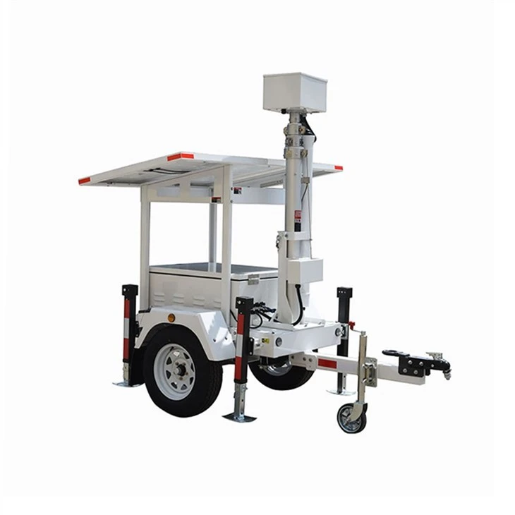 Mobile Solar Trailer Generator Cctv Camera Mobile Surveillance Solar Trailer
