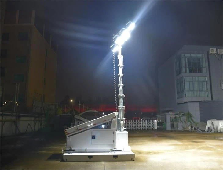 Solar Skid Light Tower For Mine