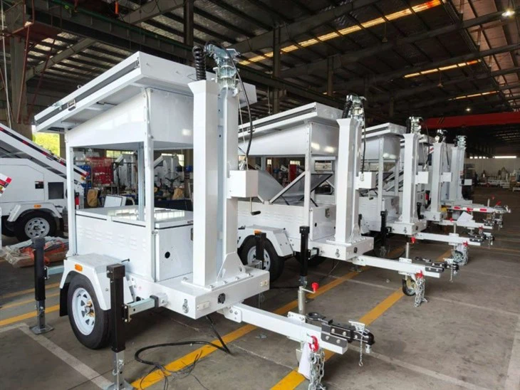 Mobile CCTV Trailer With Thermal Camera