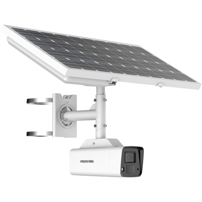 Câmera PT de segurança alimentada por energia solar ColorVu de 4 MP