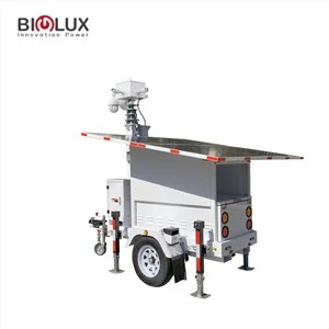 BIGLUX Mais recente sistema de vigilância portátil de torre de CFTV solar móvel alimentado por energia solar para monitoramento de segurança ao ar livre